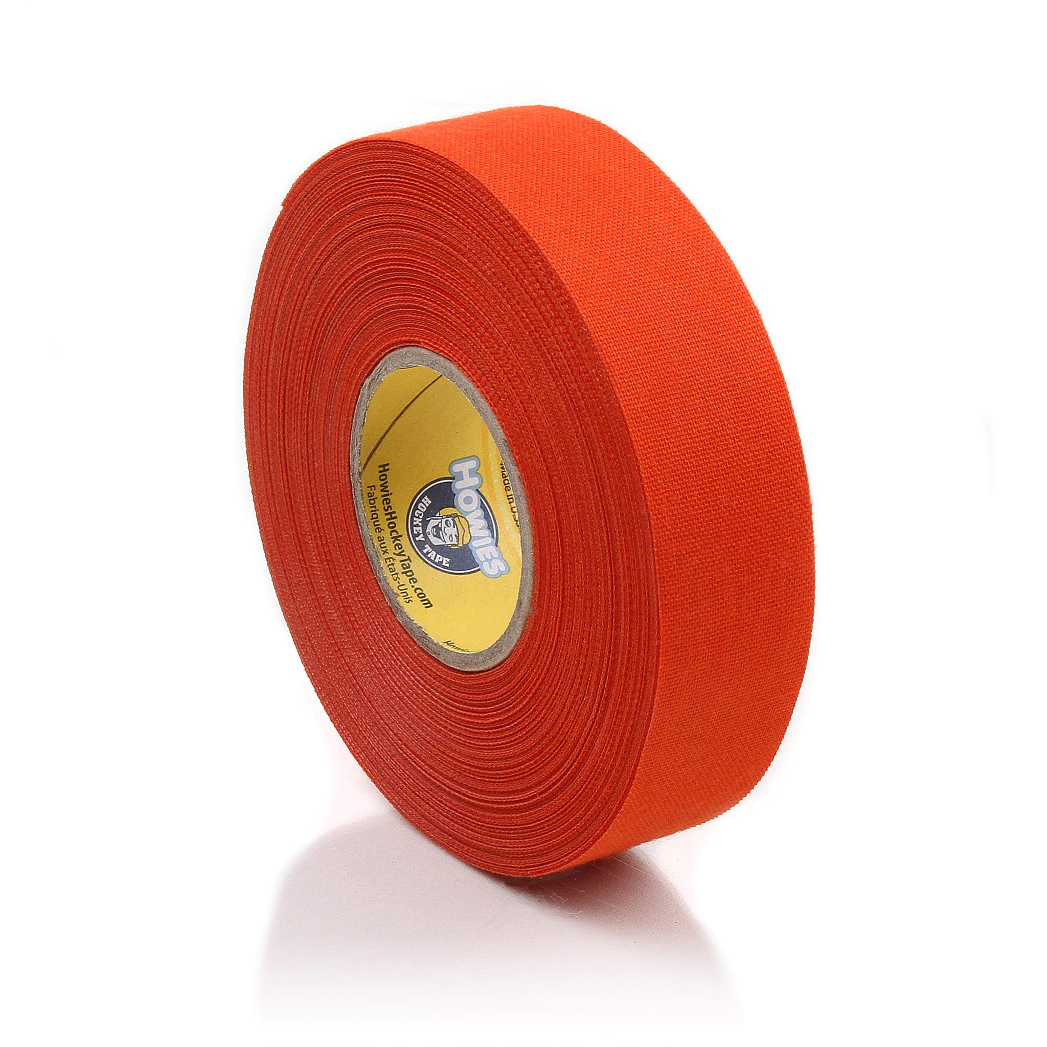 Howies Hockey - Orange Hockey Tape 1 Pack - Cloth Stick Tape - Strong, Long-Lasting Adhesive for Stick Blade, Lacrosse, Baseball - 1 Inch x 24 Yards - Professional Quality