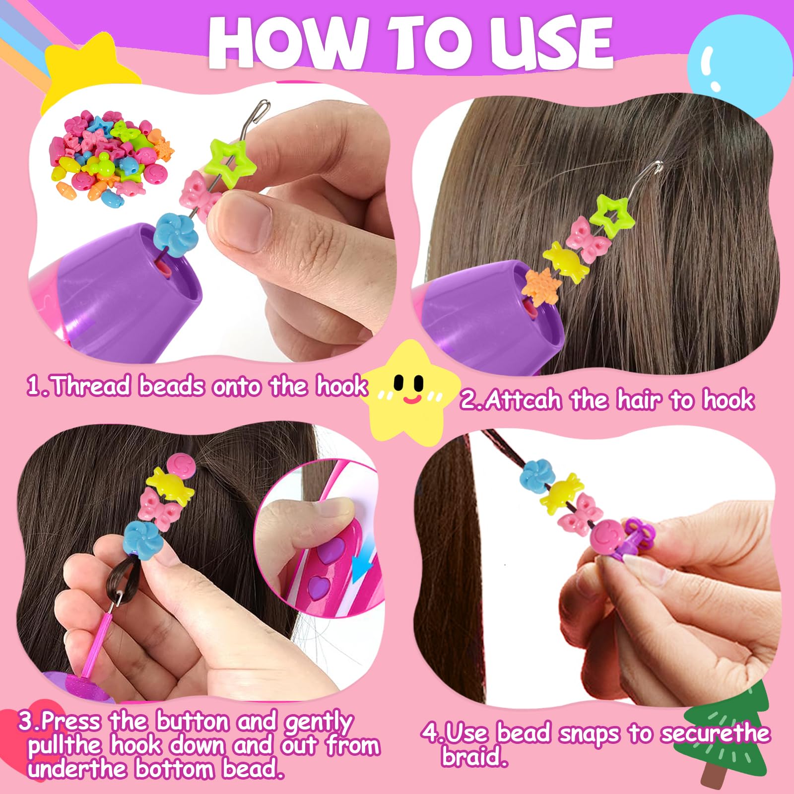 Jouet Fille Ans Machine à Tresser Les Cheveux XUNIVERS Pour