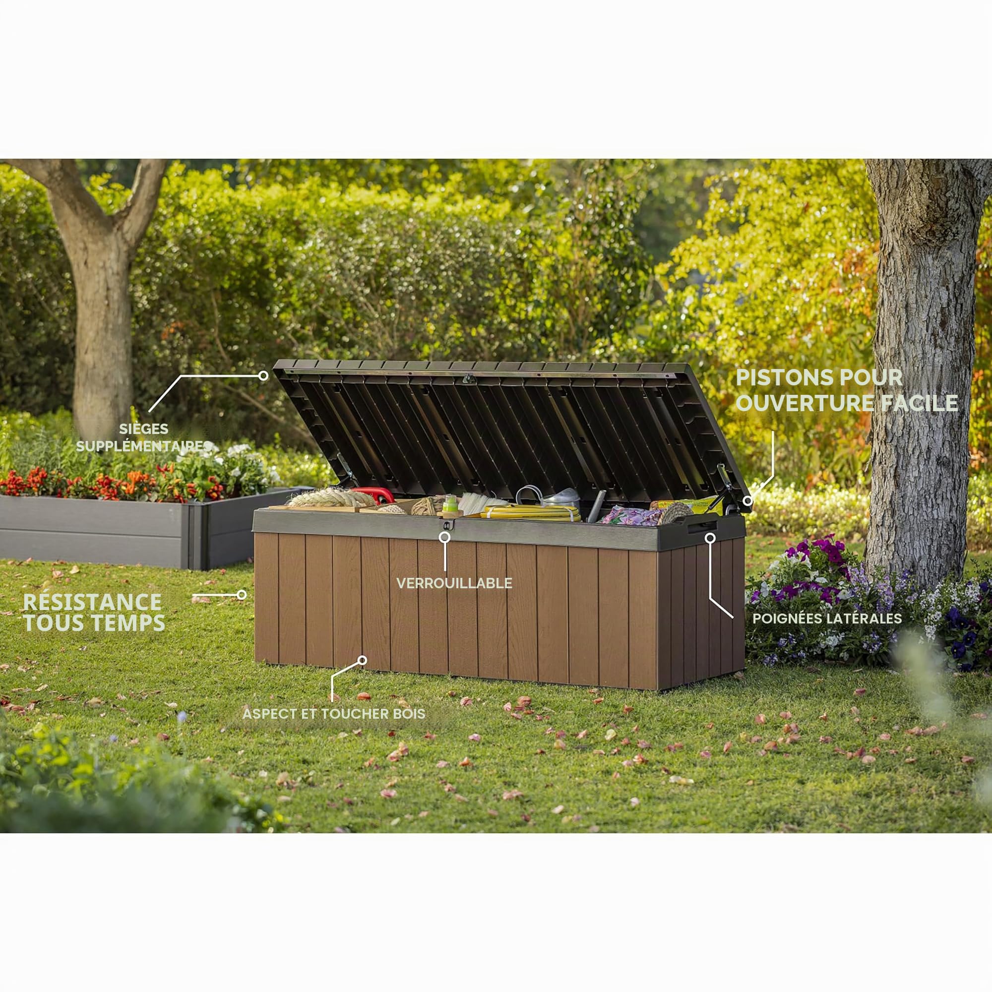 Keter - Coffre de rangement Darwin 380L