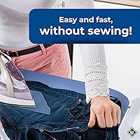 Vista 5 de USIT, Parche de reparación de algodón termoadhesivo, 18 x 4.5 pulgadas, ligero y resistente, avión, 1 pieza