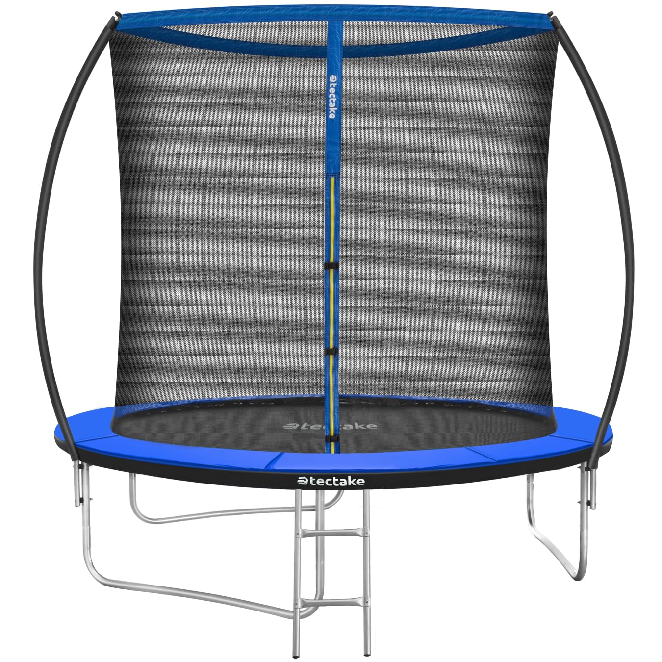 tectake® Trampolino Elastico da Giardino, per Fitness e Gioco, per Bambini e Adulti, con Rete di Sicurezza e Scaletta