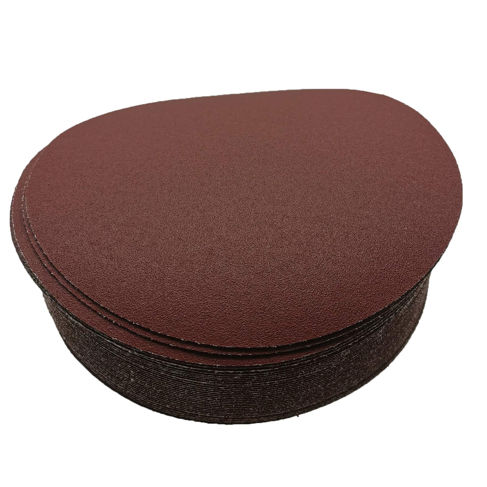 ISSTAR 40 Pcs 7-Inch 240 Grit Hook and Loop Sanding Discs Sandpaper for Random Orbit Sander