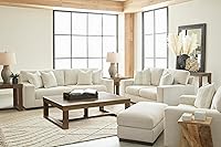 Vista 11 de Signature Design by Ashley Maggie - Otomana contemporánea, color blanco hueso