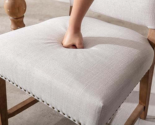 Miniatura 8 de CIMOTA Juego de 2 sillas de comedor modernas de mediados de siglo, sillas de comedor tapizadas de granja, cómodas sillas laterales de cocina con