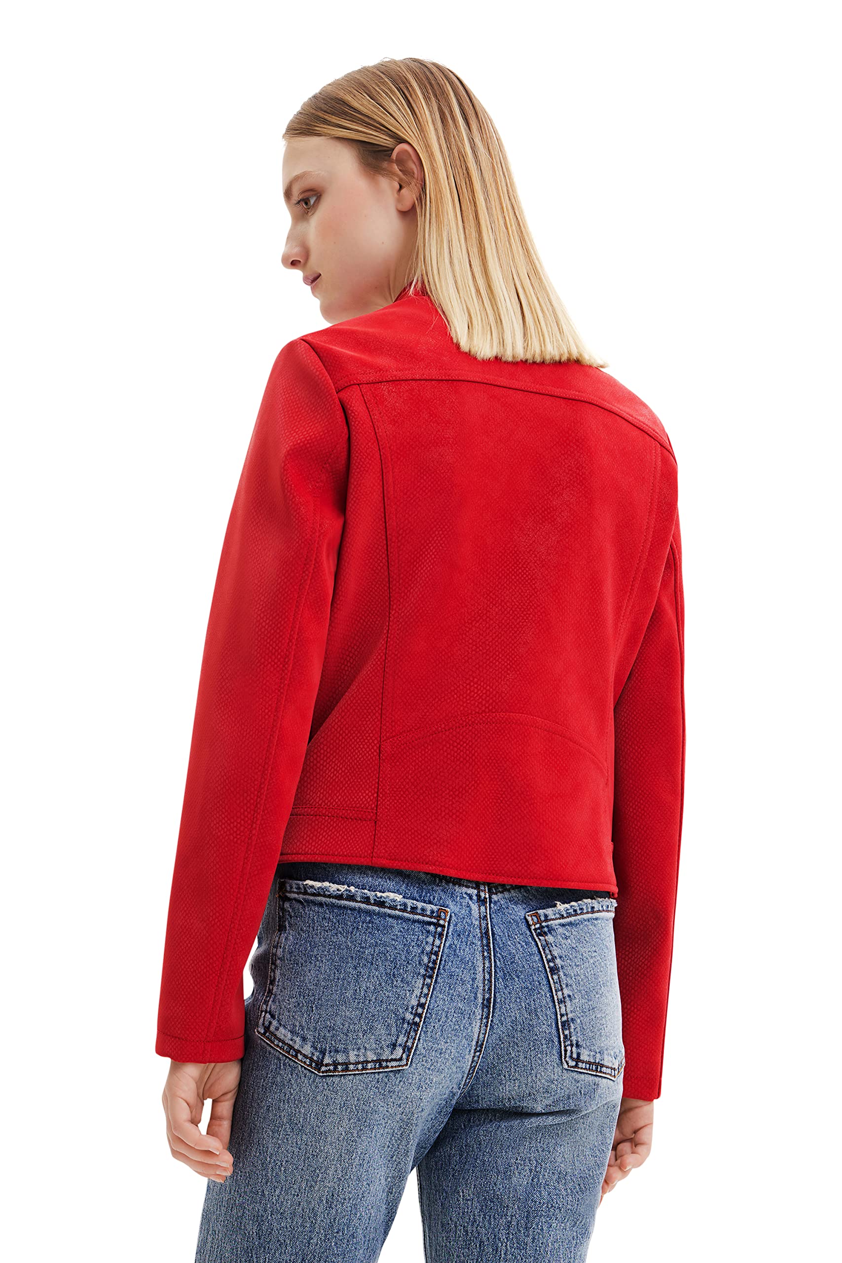 Desigual Chaq_las Vegas, 3092 Red, CAPPOTTO PU Donna
