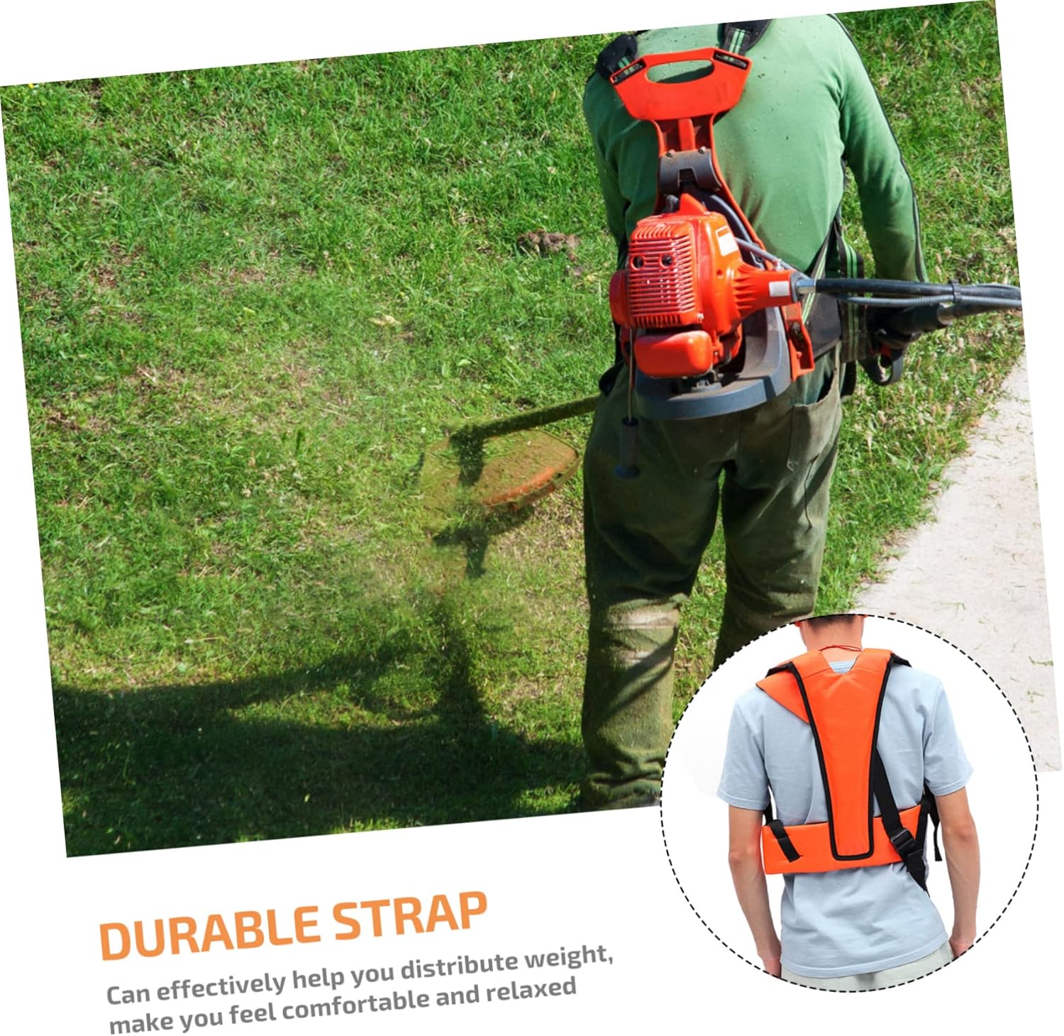 2pcs Comfortable Padded Double Shoulder Strap for Grass Cutter and Trimmer and Sling for Enhanced Support and Weight Distribution Lawn Care