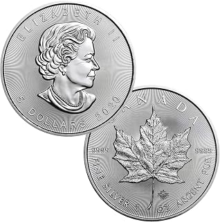 Canada 2021 $5 Silver Maple Leaf 1oz Troy Ounce .9999 Coin Bullion - Brilliant Uncirculated