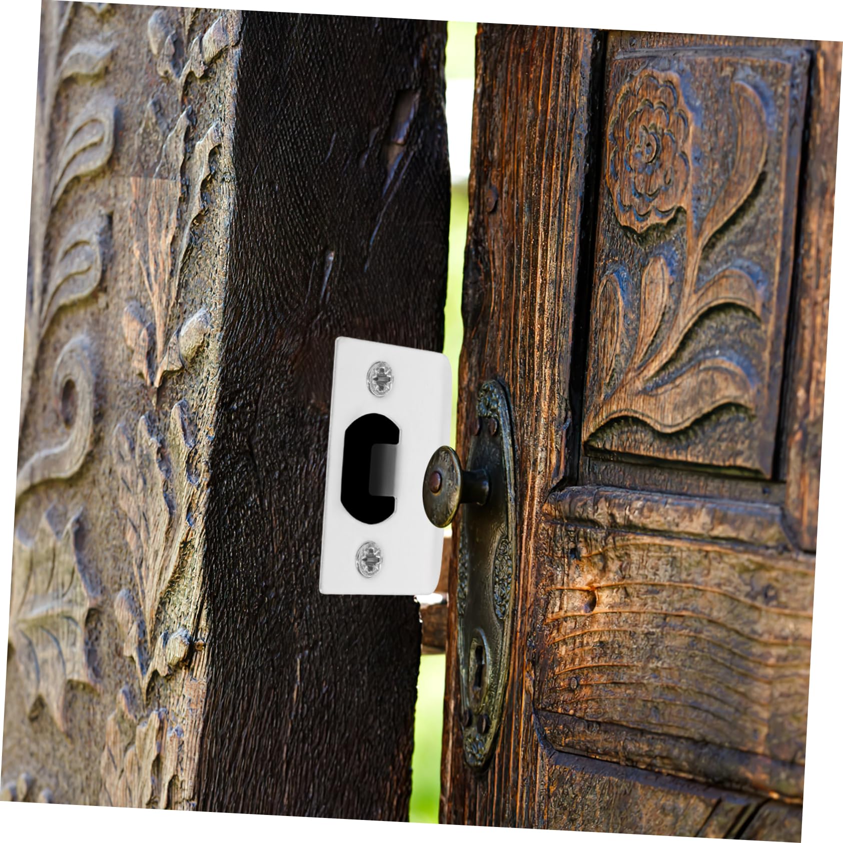 DOITOOL 5 Ensembles Guide De Porte Gâches Pour Portes Intérieures Cylindre De Serrure À Combinaison Avec Loquet À Clé Boutons De Porte Quincaillerie De Porte Pince 8 pièces * 5