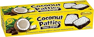 Anna's Coconut Patties, Original Flavor, 12 Ounce Box, 9 Individually Wrapped Patties, Kosher