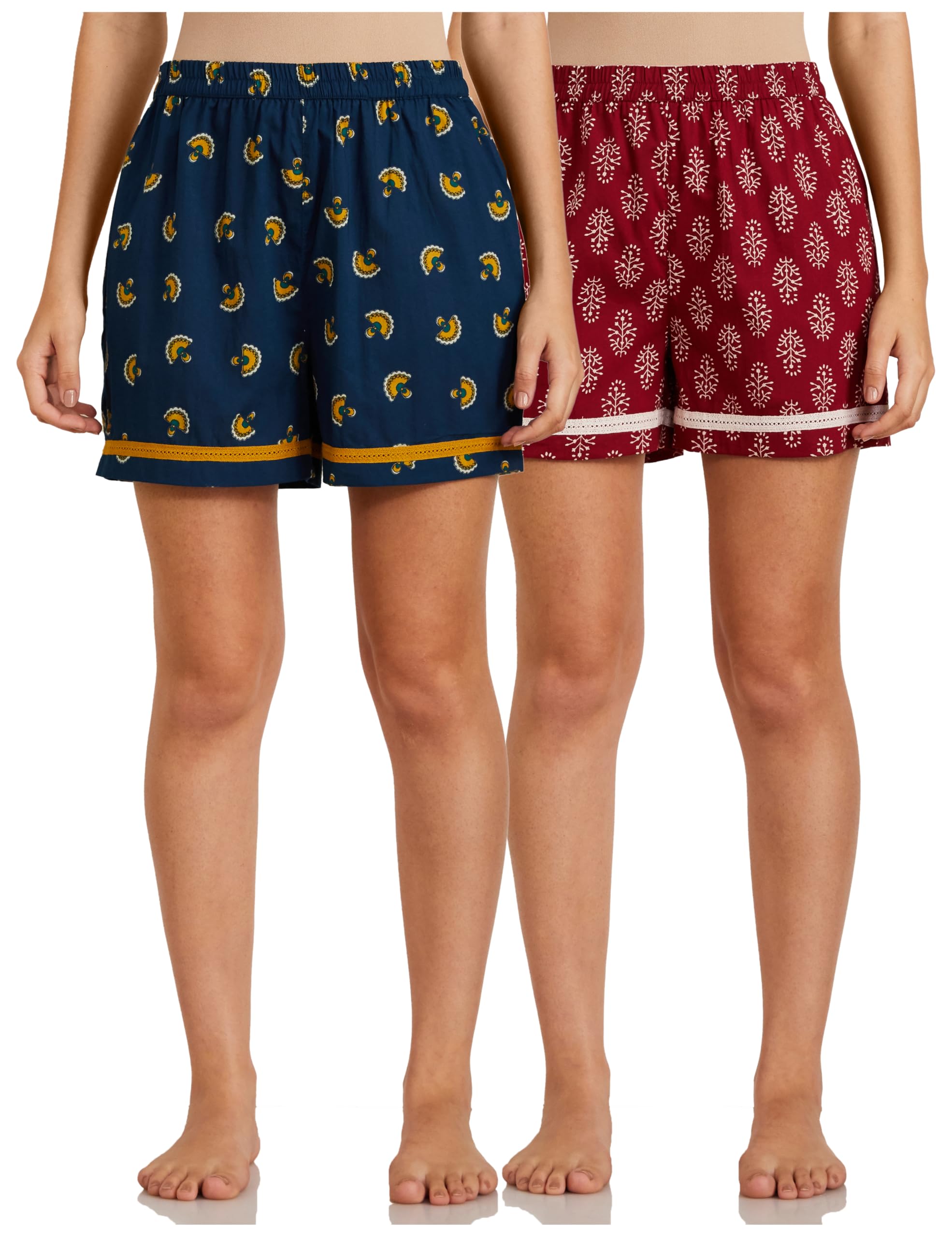 Women's Cotton Lounge Shorts (Pack of 2)