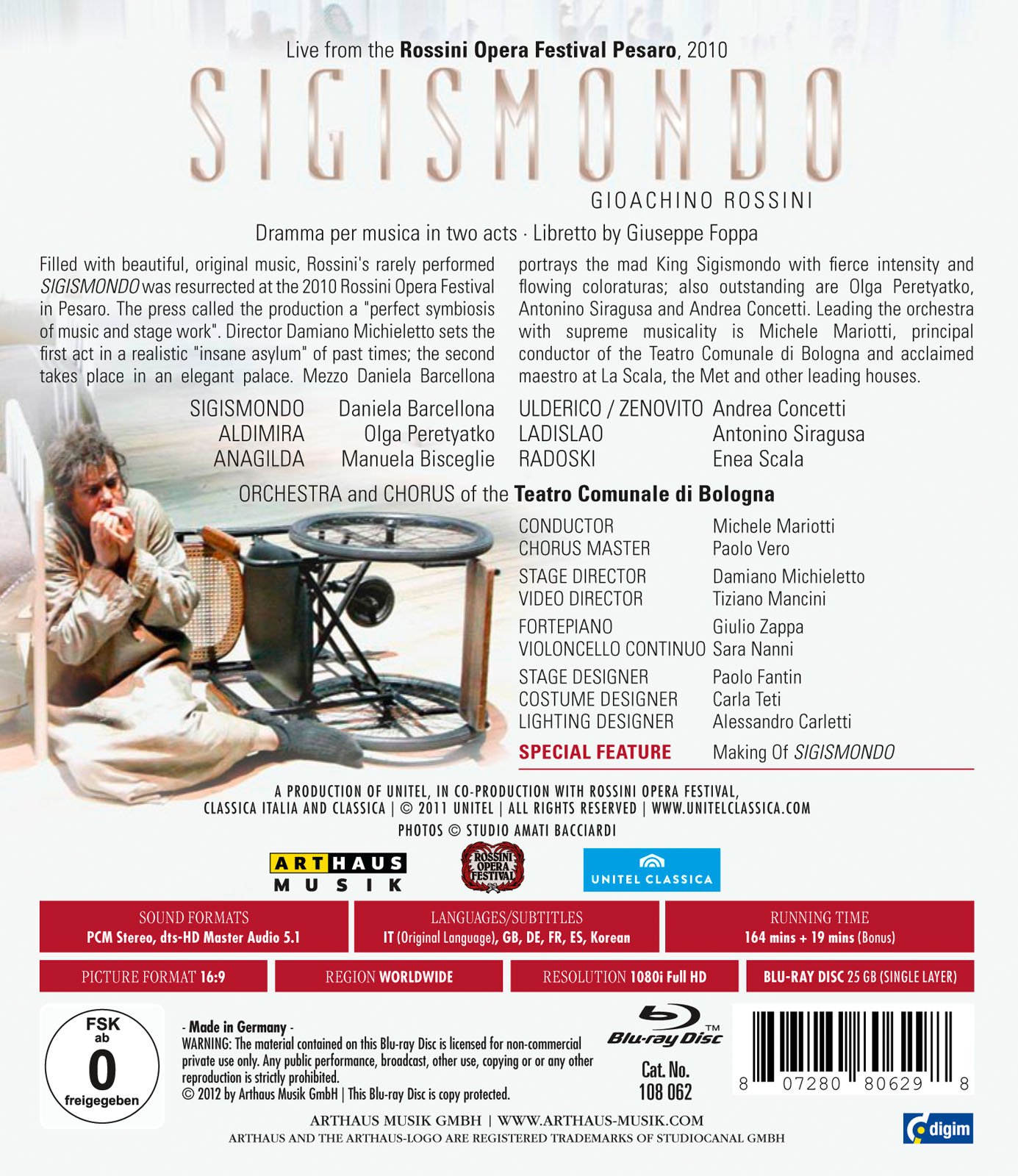 Rossini : Sigismondo [Blu-ray]