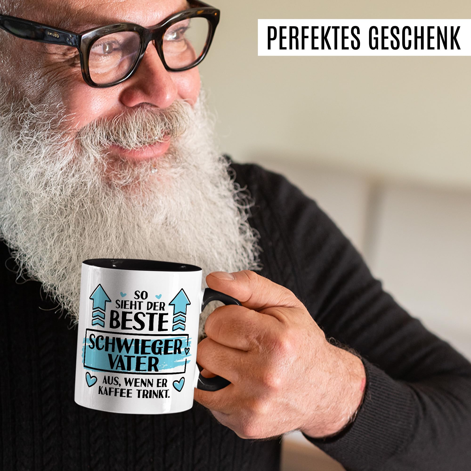 Tasse à Café Avec Inscription En Allemand « Schwiegerpapa Schwiegersohn