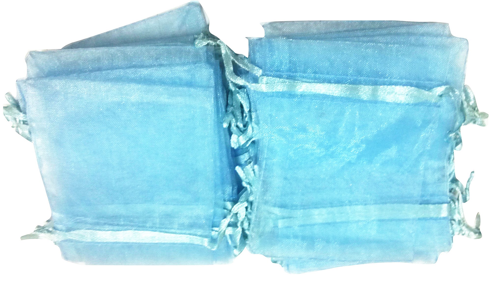 TerGing 34 Organza Wedding Party Favor Gift Bags,200 pcs Blue