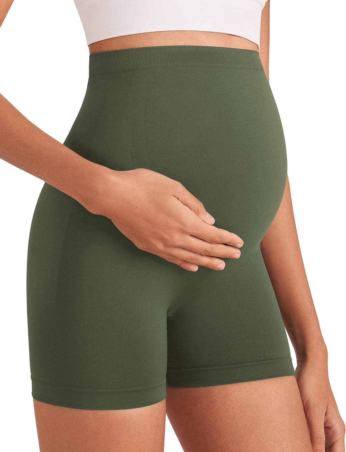 Saashi Woman Shorts Leggings Maternity Soft Breathable Adjustable Waist main image 1