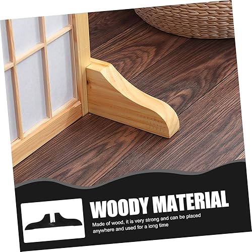 Miniatura 7 de Base de pantalla de madera Divisores de habitación para interiores Divisor de pantalla Pies de pantalla Pies de pantalla Espesados Soporte Divisor