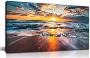 Amazon.com: GUGIKA Ocean Wall Art for Living Room, Large