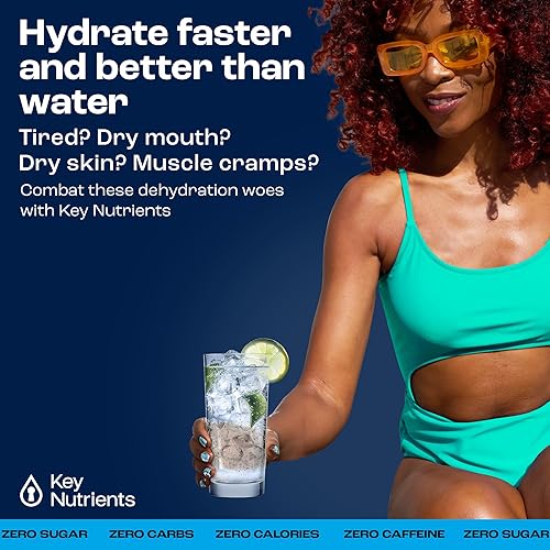 Miniatura 2 de KEY NUTRIENTS Electrolitos en polvo sin azúcar - Polvo de electrolitos sin sabor - Polvo de electrolitos Keto - Electrolitos sin sabor - Polvo de