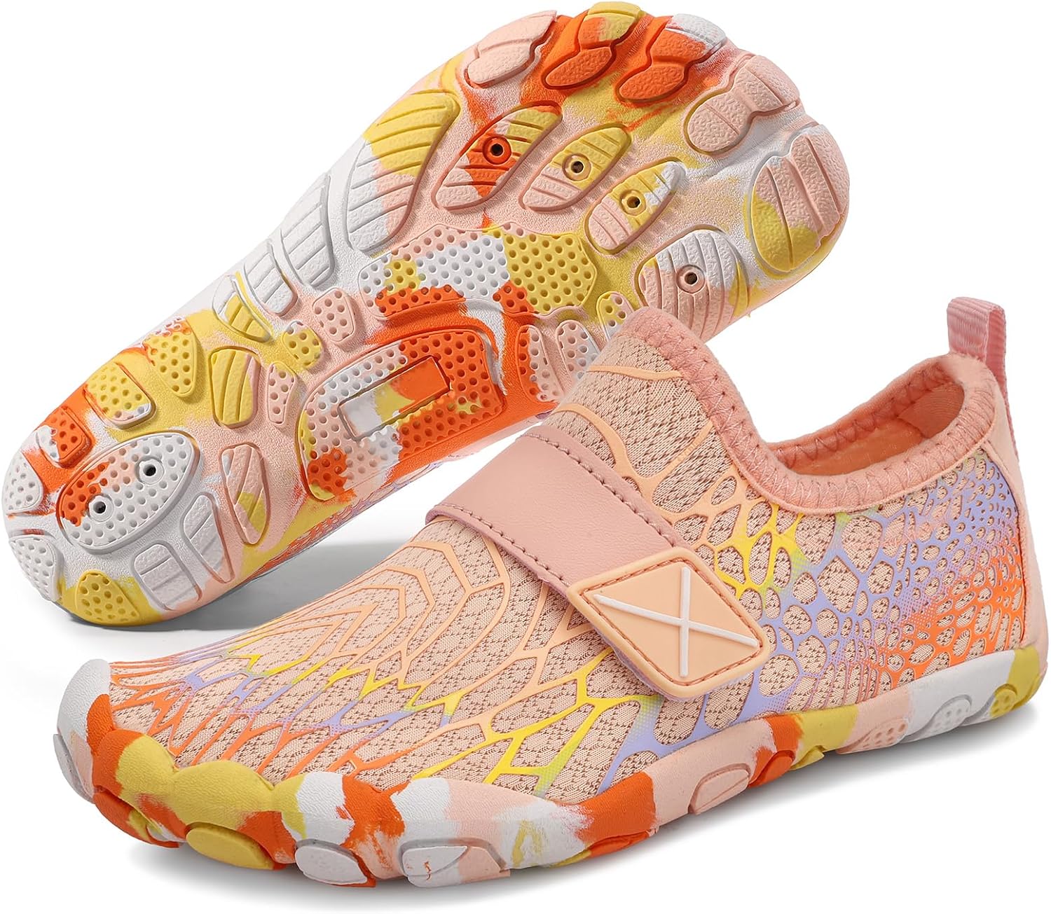 ATHMILE Kids Water Shoes Boys Girls Water Shoes Quick Dry Barefoot Beach Sports Swim Pool Summer Shoes(Little Kid/Big Kid)