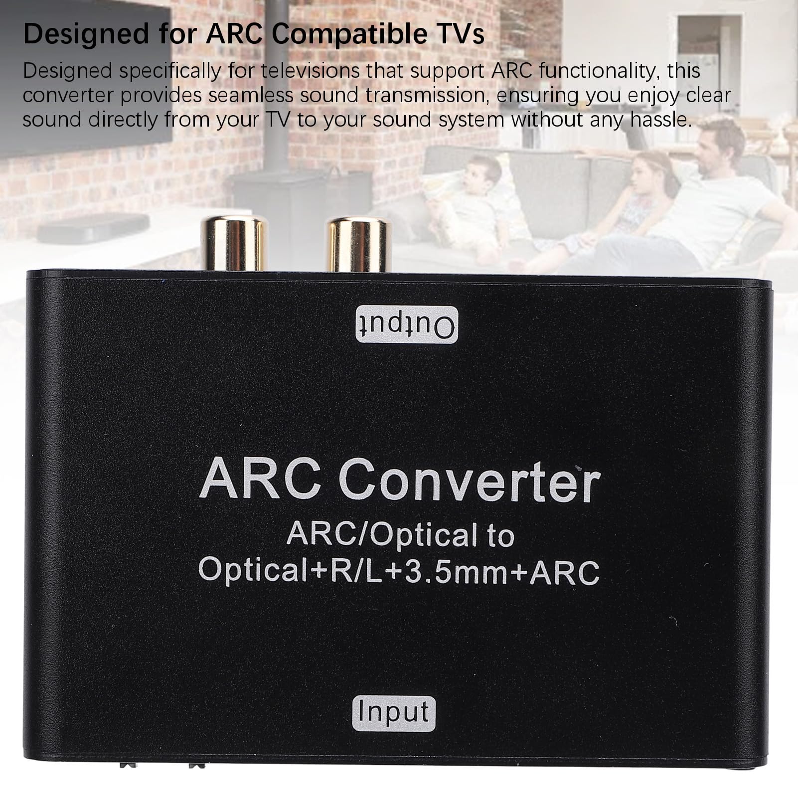 Convertitore ARC HDMI, 192KHz Convertitore Audio Digitale Analogico da 3,5 mm, Estrattore Audio ARC per Home Theater TV