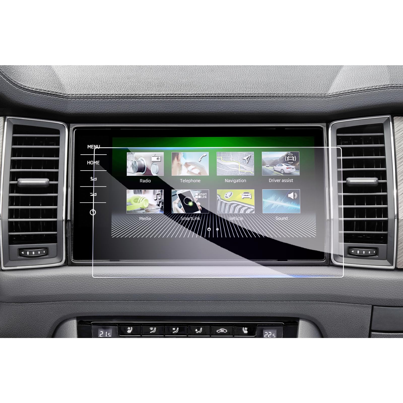 Pellicola protettiva in TPU per Skoda Kodiaq ii 2024 2025 autoradio da 13 pollici navigazione GPS touchScreen accessori antigraffio 34 Pellicola protettiva in TPU per Skoda Kodiaq ii 2024 2025 autoradio da 13 pollici navigazione GPS touchScreen accessori antigraffio 34