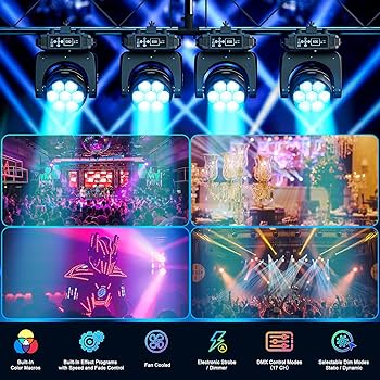 Amazon.com: HOLDLAMP Zoom Moving Head DJ Lights Beam and