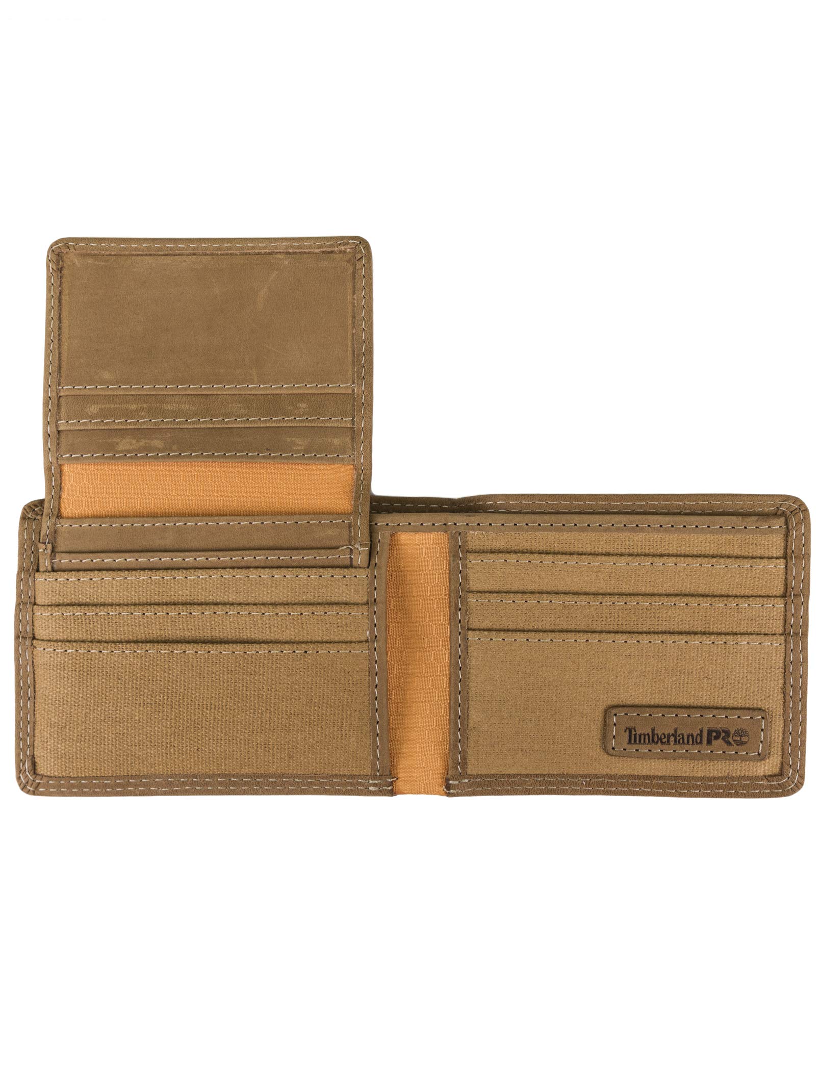 Timberland Pro Cartera RFID de Cuero para Hombre con Bolsillo extraíble para Tarjetas, Trigo/Pullman, Talla única