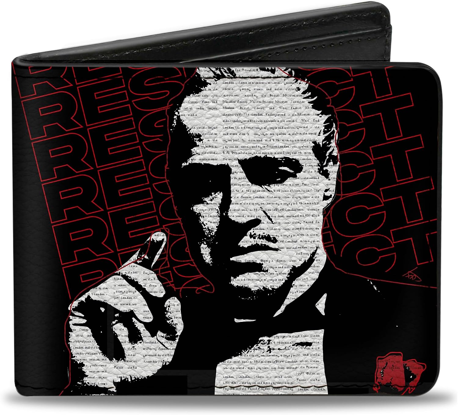 Buckle-Down Paramount Pictures Wallet, Bifold, The Godfather Vito Corleone the Don Loyalty Honor Family, Vegan Leather