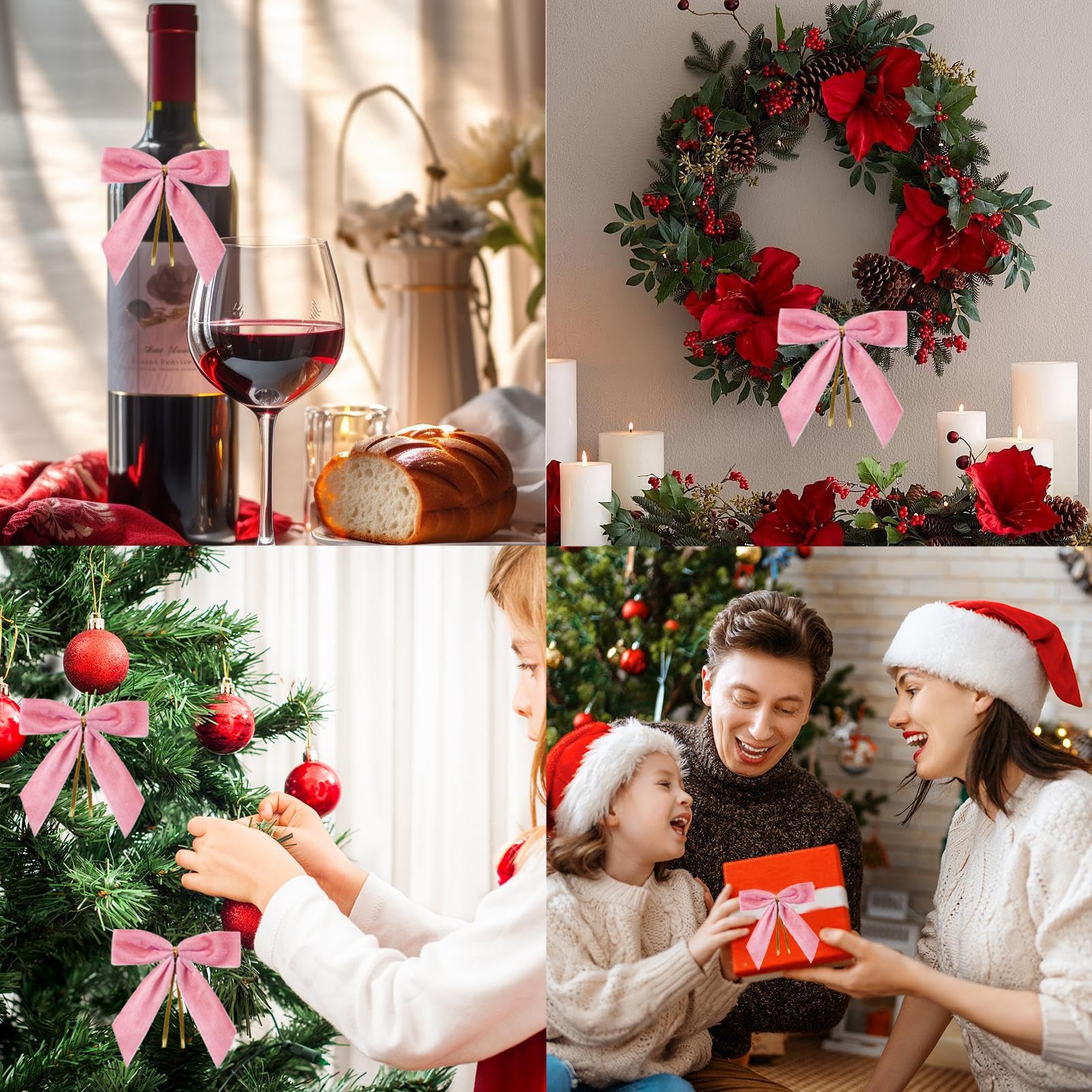 Pietenpruik Bruin Luxe met Rode Strikjes - Sint en Pieten winkel