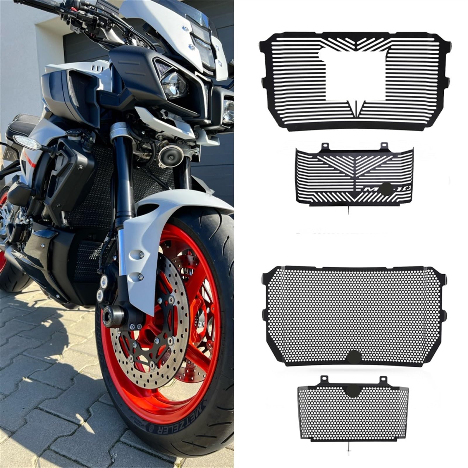 ラジエーターグリルガード オートバイ ラジエーター グリル ガード クーラー 冷却 カバー 保護 ヤマハ用 MT-10 MT10 Fーフェアリング ラジエーター ヤマハ MT-10 FZ-10 MT FZ 10 2022-2024 オートバイアクセサリー ラジエータ バイクのグリル保護カバー ヤマハ用  MT10 FZ10 ... オートバイラジエーターグリルグリルガード保護カバーグリル MT10用 FZ10用 SP用 2016 2017 2018 2019 2