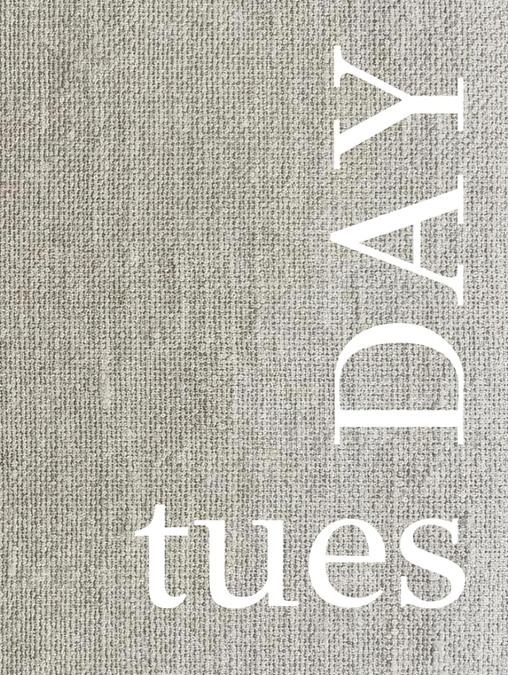 Livre de décoration TUESDAY en lin pour combler les espaces vides