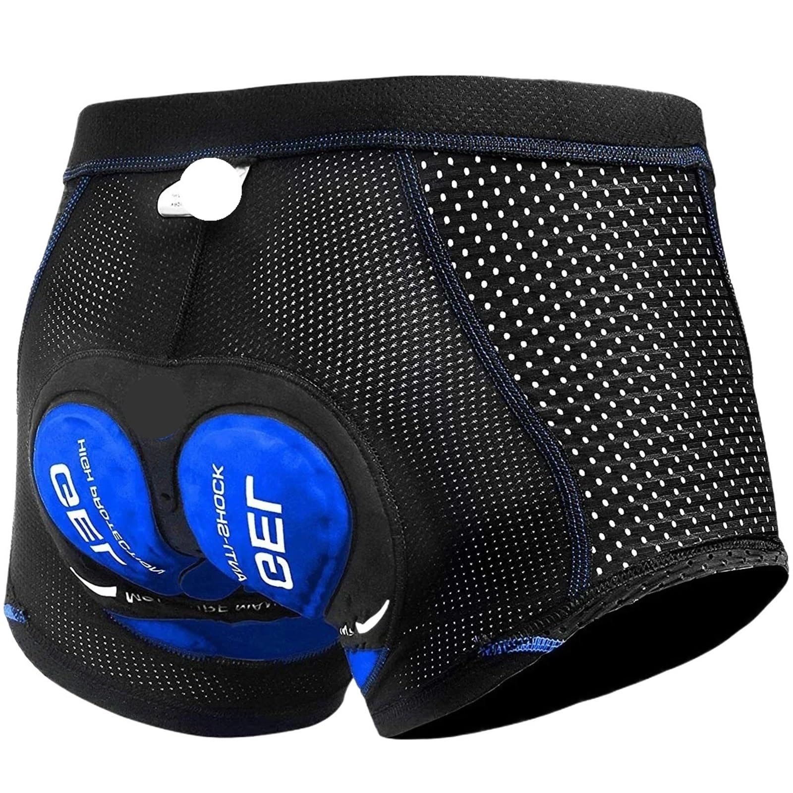 Pantaloncini da Ciclismo 2 Pezzi Pantaloncini da Ciclismo Uomo con Imbottitura in Gel 5D, Traspiranti e Antiscivolo, Pantaloncini Bici Corsa(Blue,L)