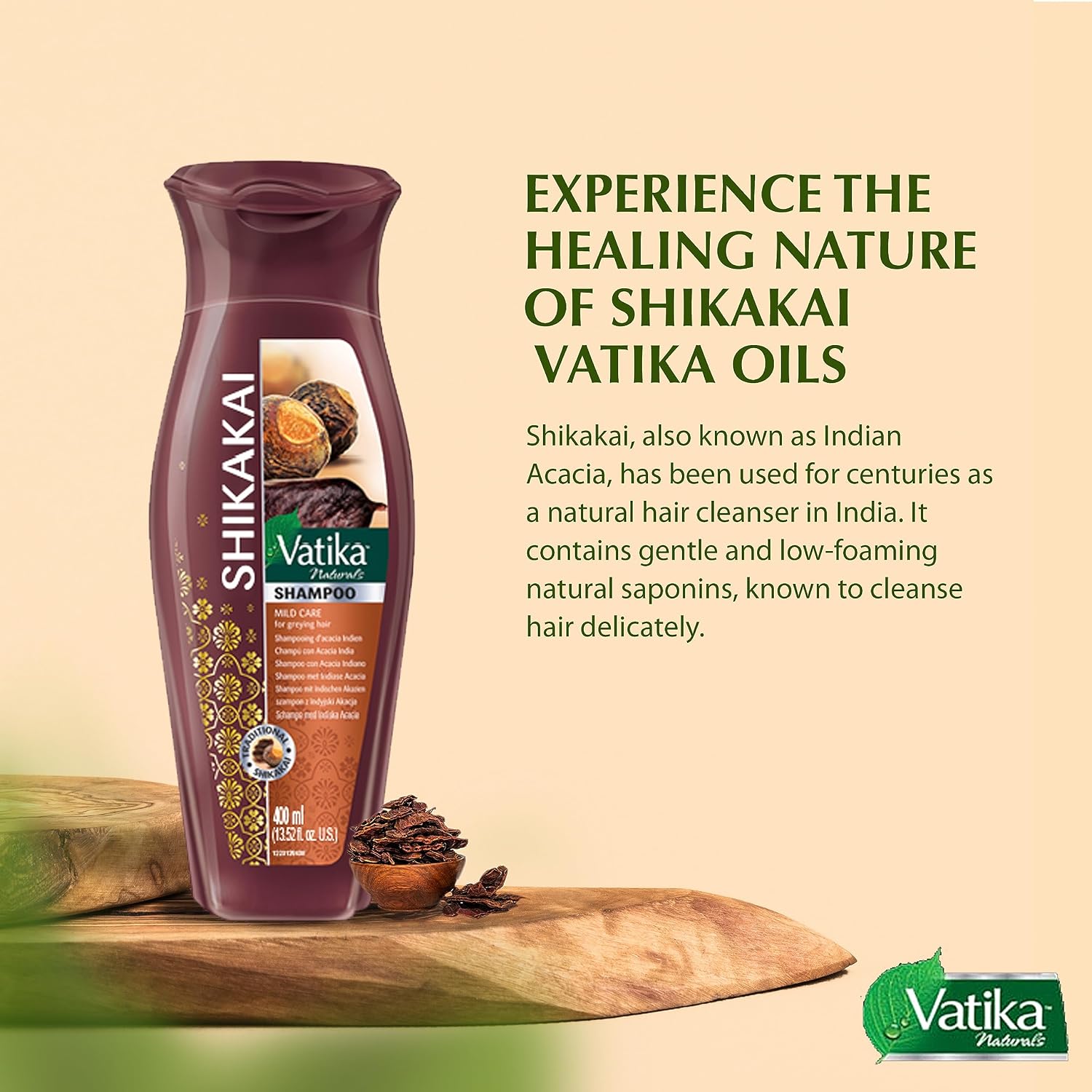 Vatika Naturals Moisturizing Shampoo – Hydrating & Smoothing Formula for Natural Hair – Deeply Cleanses, Softens & Revitalizes Dry, Damaged, or Frizzy Hair – Gentle & Sulfate-Free Daily Care (400ml)