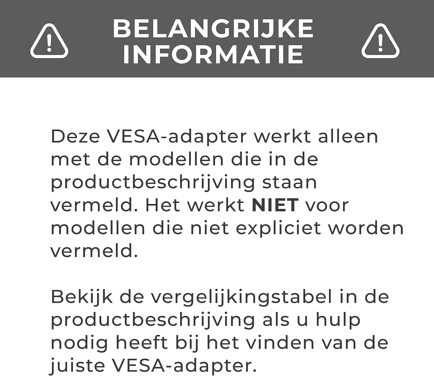 HumanCentric VESA Mount Adapter for Viotek Monitors GN27C, NB27C, NB32C, GN32C, GN32Q, and MSI Optix G24C, G241VC, G27C, G27C2, AG32CQ, MAG341CQ Monitors, VESA Adapter Monitor Mount
