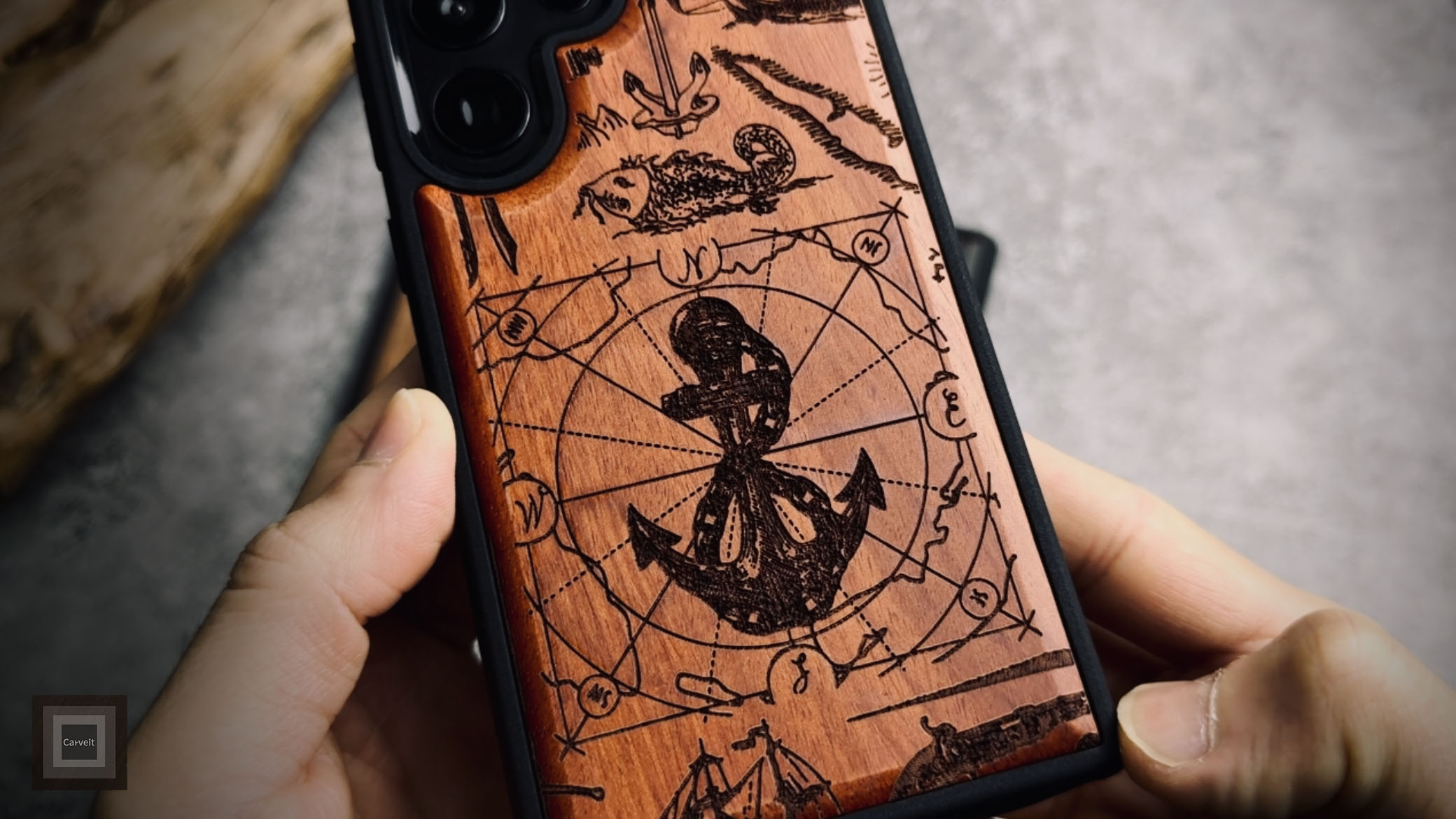 Amazon.co.jp: Carveit Galaxy S25 Ultra ケース木製 [ブラック