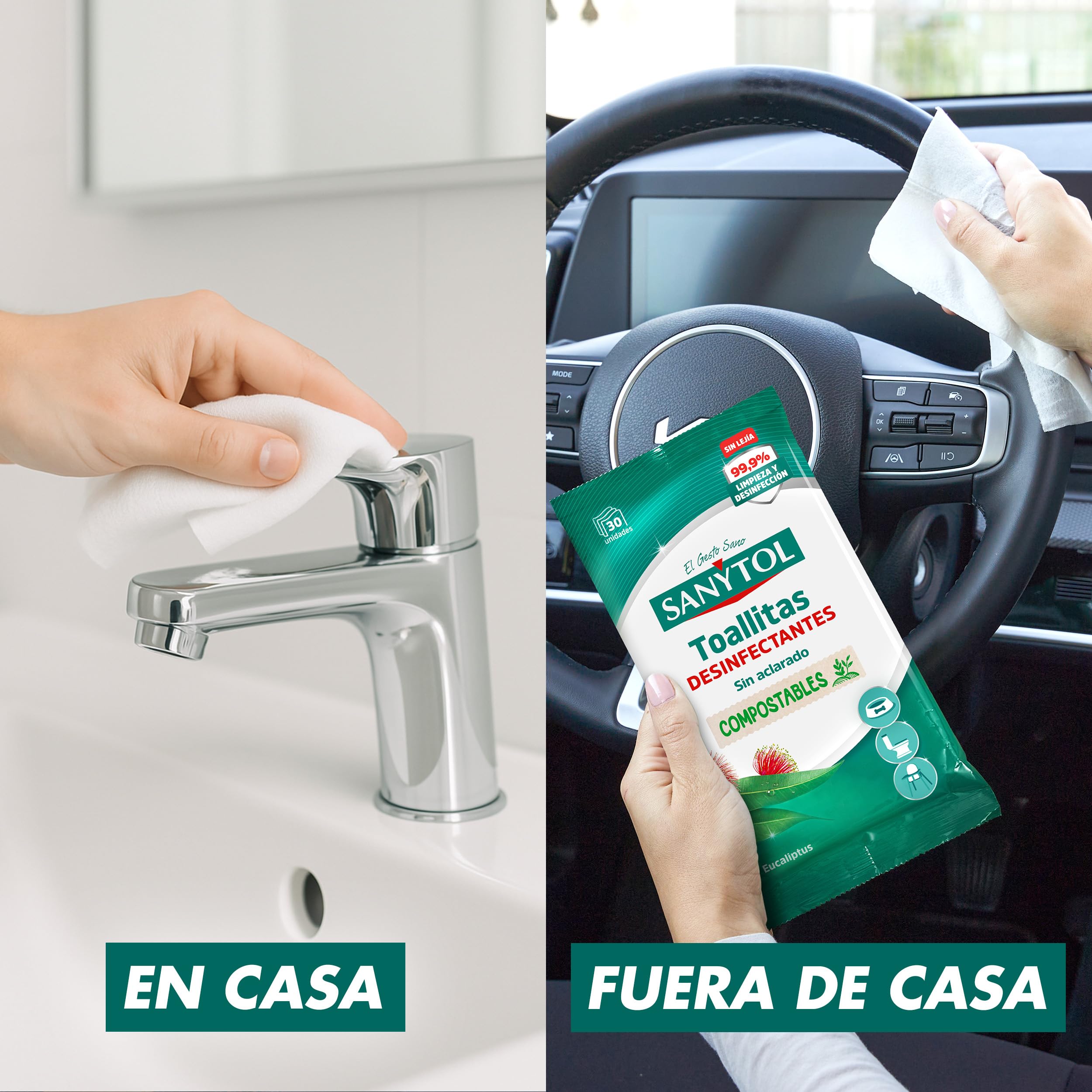 Sanytol Desinfectantes Multiusos - X 30 Toallitas, 1
