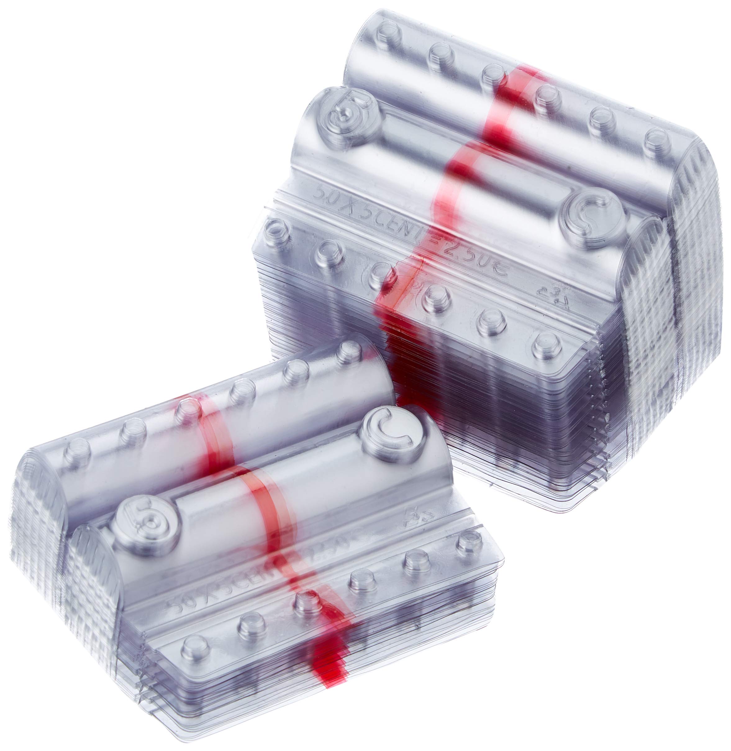 Iternet, bolsa de 100 portamonedas de 5 céntimos, envoltura roja
