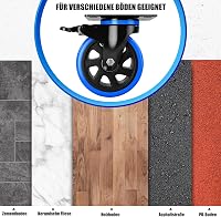 Asibaade 75mm Forgókerék 480kg Teherbírás Bútor Szállítás Ipari Felhasználás - 75mm-Black 4
