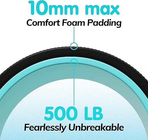 Miniatura 3 de Furnhome Rodillo trasero Rueda trasera para masaje de tejido profundo, rueda de yoga para dolor de espalda y estiramiento, cómodo rodillo de masaje