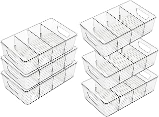 Refrigerator Storage Set of 6 Refrigerator Stackable Refrigerator Storage Kitchen Refrigerator Cabinet Refrigerator Storage Storage Kit Storage Drawers Refrigerator BPA Free
