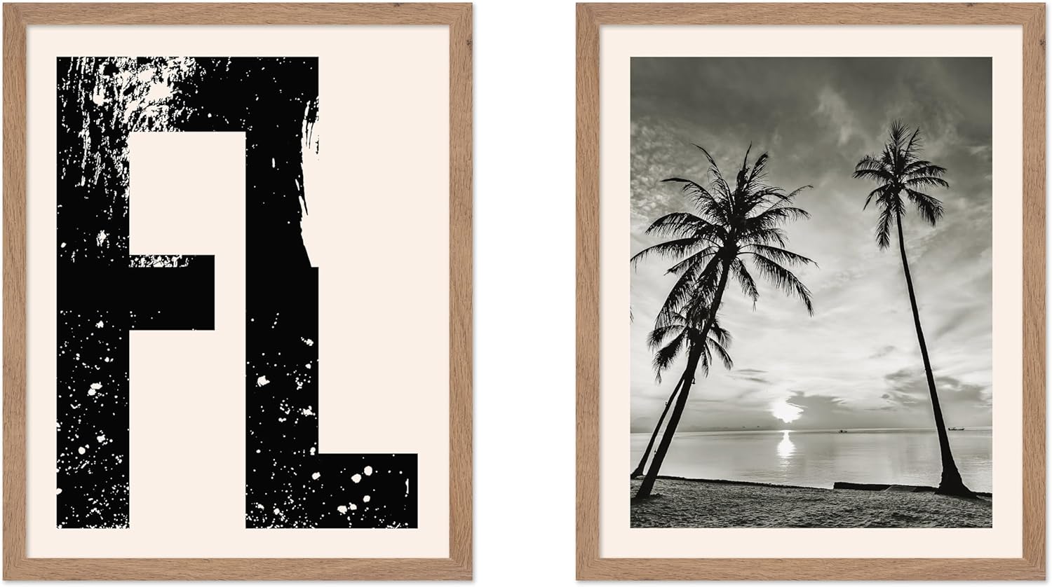 Poster Master 2-Piece Texas Poster - Desert Print - Cactus Art - Landscape Art - Gift for Men, Women & Travel Lover - Great Decor for Bedroom, Living Room, Office or Dorm, 24x32 Unframed Wall Art