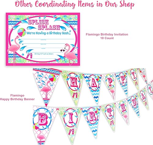 Miniatura 2 de Banderín de fiesta de flamenco feliz cumpleaños