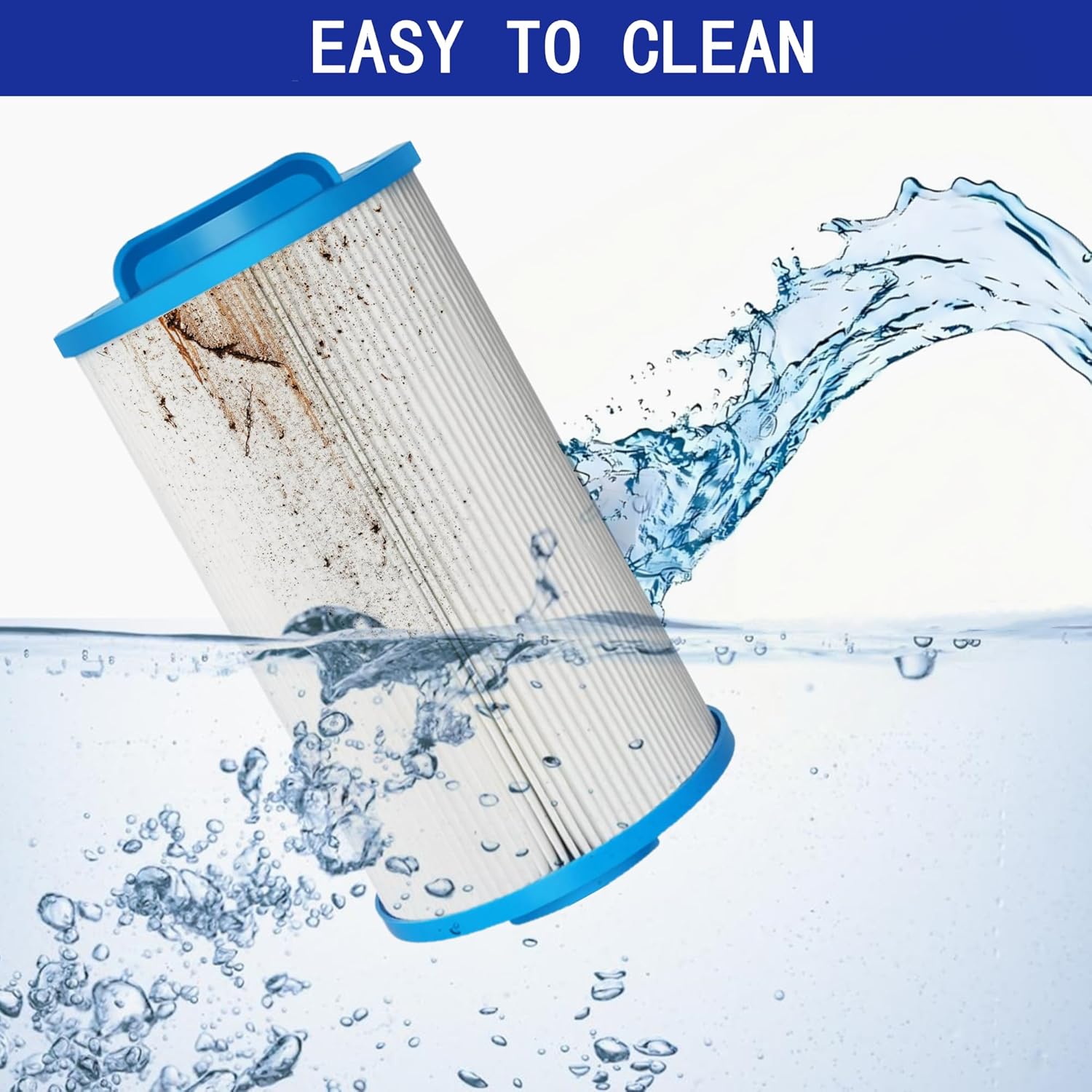 PWW35L Hot Tub Filter Cartridge Filter Compatible with 4CH-935,for PWW35L, 817-4035, SD-01235, PDC580-AFS, X268554, X268535, 35 Sq.Ft Pool and Spa Filter. (White*2)