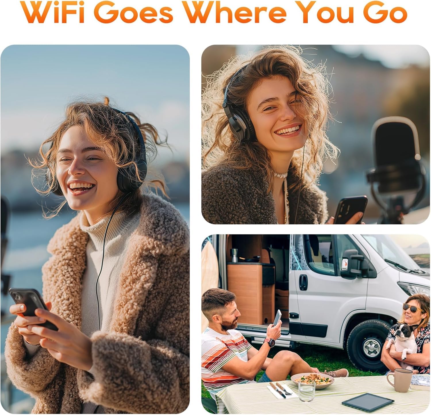 Tragbarer mobiler Hotspot – eSIM-fähiger globaler WLAN-Hotspot, Keine SIM-Karte/kein Vertrag erforderlich, 16 Geräte, über 180 Länder, kompakter WLAN【15 Tage kostenloses 5G-Datenvolumen in Europa】