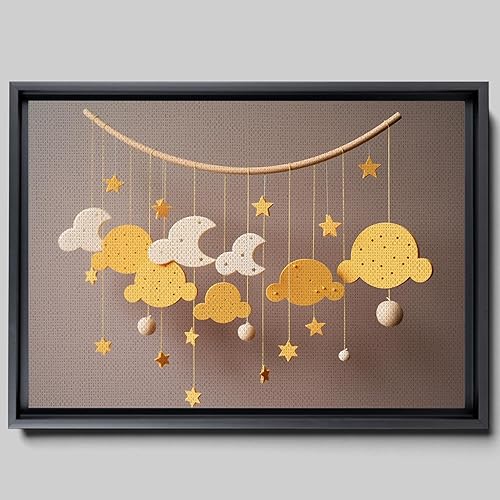 Boho Nursery Wall, cloud Wall Decor Prints Art, moon Art prints, Toddler Bedroom Bathroom Room Playroom Classroom Cute Modern Boho Print