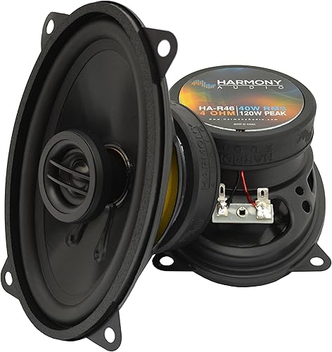 Miniatura 3 de Harmony Audio Master Bundle compatible con Volkswagen GTI HA-R65 1995-1998 de 6.5 pulgadas de repuesto de altavoces y parrillas de 300 W con kit de