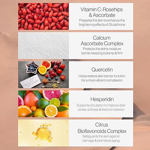 Miniatura 5 de Relumins Advance Vitamina C - Complejo iluminador de la piel MAX con Rose HIPS y bioflavonoides - 60 cápsulas