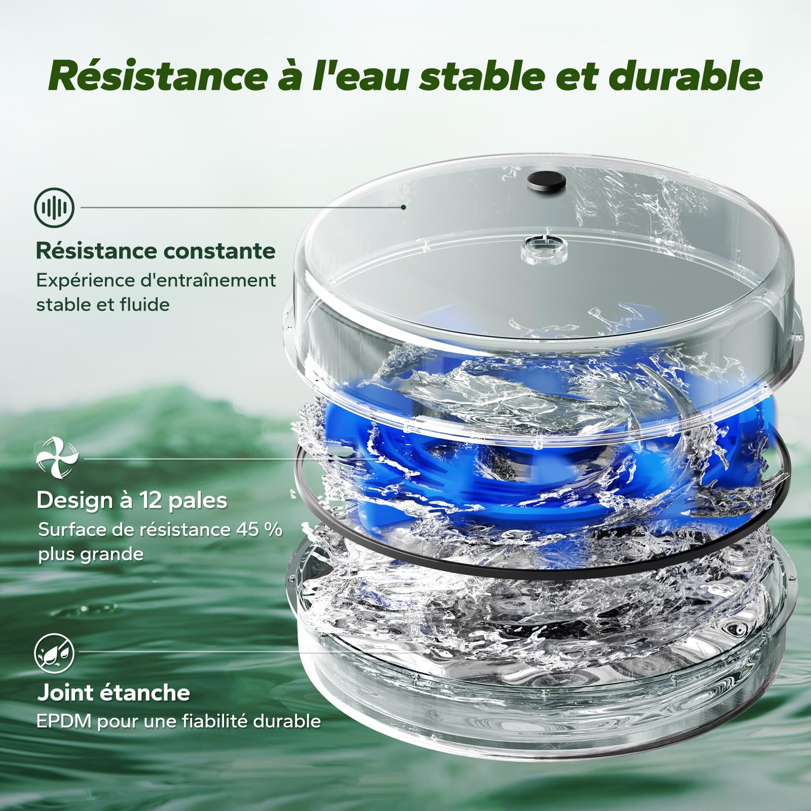 MERACH Rameur à l'eau Pliable, Bois d'hévéa et siège Confortable, avec Carte Interactive et Jeux d'application exclusifs, expérience d'aviron immersive, Capacité de Charge Maximale de 180 kg(R28)