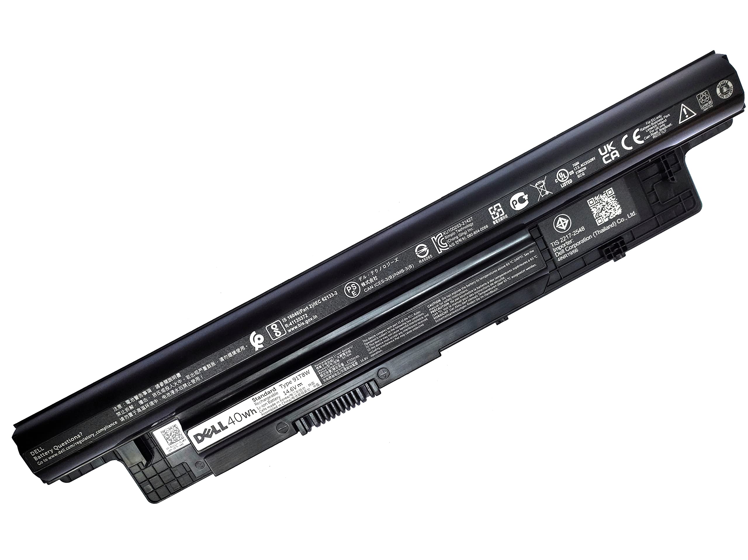 Original 91T8W-XCMRD Laptop Battery 14.6V 40WH Fit with Dell