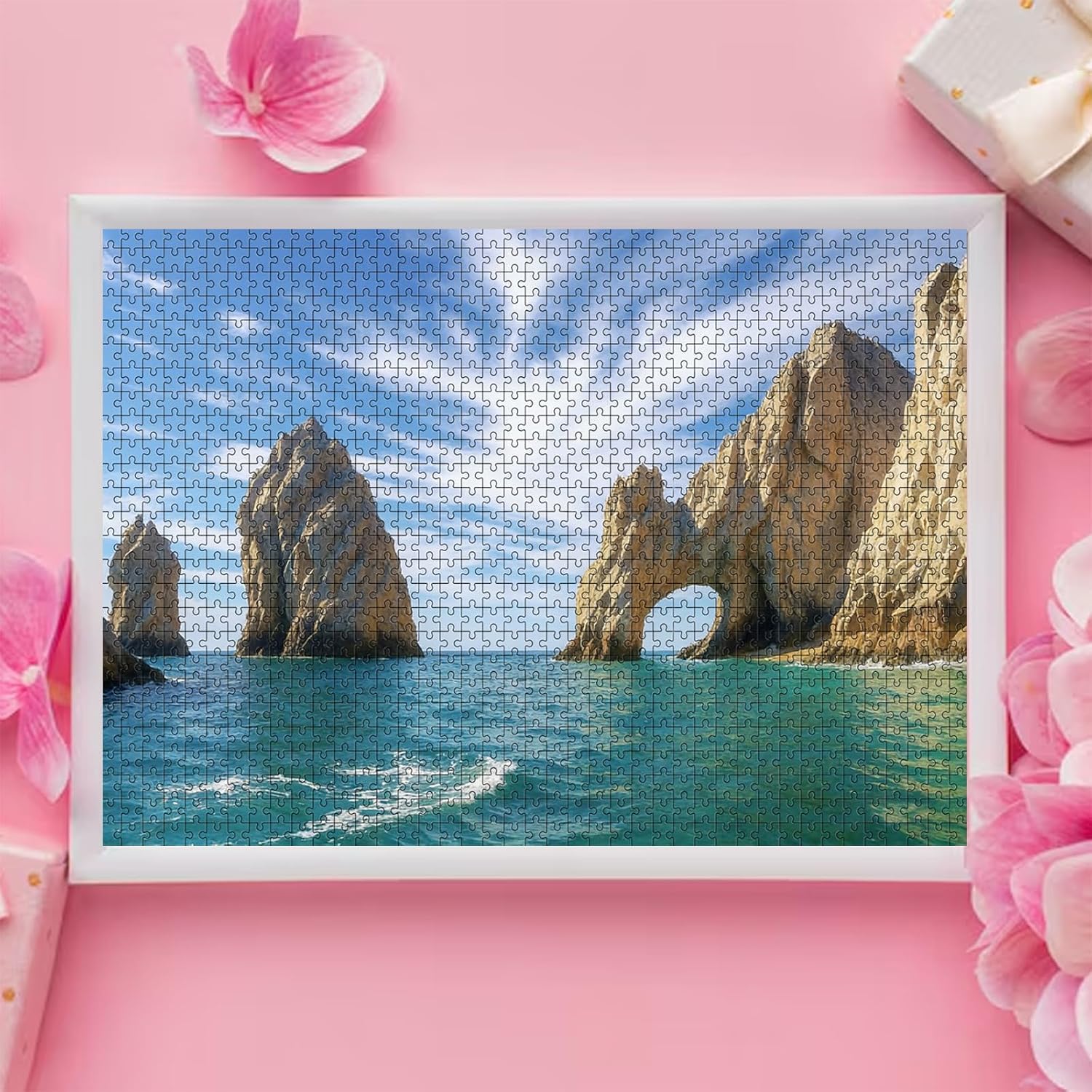 Puzzles for Adults 1000 Pieces Cabo San Lucas Wooden Jigsaw Puzzles Challenging Puzzle Fun Family Game Adult Toy Gift Home Decor 20x28in image 2