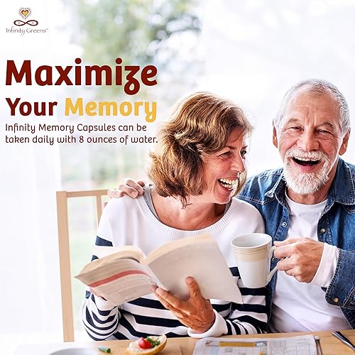 Miniatura 7 de Suplemento de memoria y enfoque infinito  Combustible cerebral superalimento con hongo de melena de león orgánico, Ashwagandha, albahaca sagrada y